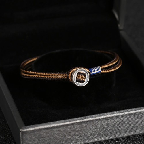925 Silver Handmade Button Protection Bracelet 925 Silver Handmade Button Protection Bracelet