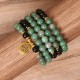 108 Beads Natural Agate Healing Mala Bracelet 108 Beads Natural Agate Healing Mala Bracelet