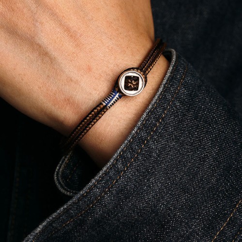 925 Silver Handmade Button Protection Bracelet 925 Silver Handmade Button Protection Bracelet