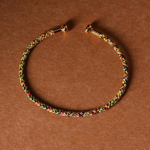 Handmade Luck Braid String Cuff Bracelet