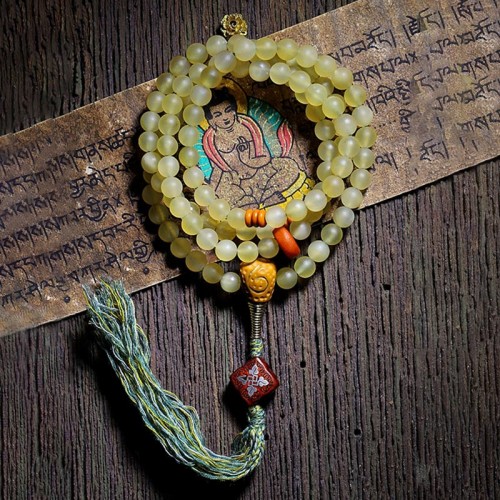 108 Beads Sheep Horn Amber Luck Bracelet 108 Beads Sheep Horn Amber Luck Bracelet