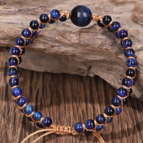 Blue Tiger Eye Protection Bracelet Blue Tiger Eye Protection Bracelet