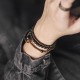 Rainbow Obsidian Ebony Copper Healing Bracelet Rainbow Obsidian Ebony Copper Healing Bracelet