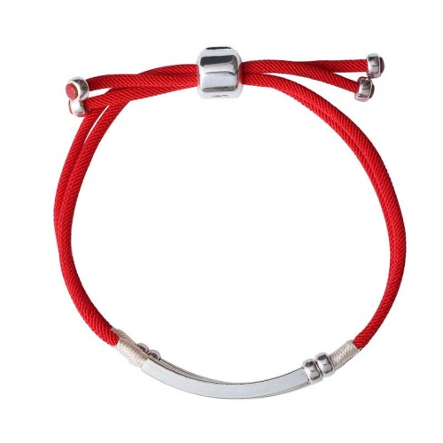 925 Silver Red String Braid Bracelet 925 Silver Red String Braid Bracelet