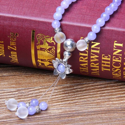 Purple Jasper Bead Strength Mala Bracelet Purple Jasper Bead Strength Mala Bracelet