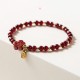 14K Gold Garnet Cinnabar Calm Bracelet 14K Gold Garnet Cinnabar Calm Bracelet