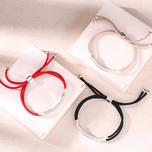 925 Silver Red String Braid Bracelet 925 Silver Red String Braid Bracelet