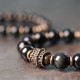 Rainbow Obsidian Copper Love Healing Bracelet Rainbow Obsidian Copper Love Healing Bracelet