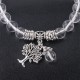Natural Gemstone Tree of Life Lucky Charm Bracelet