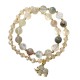 Rose Quartz Elephant Healing Charm Bracelet Rose Quartz Elephant Healing Charm Bracelet
