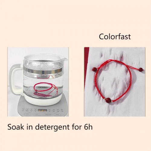 Lucky Cinnabar Bead Red String Bracelet