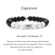 Zodiac Frosted Stone White Turquoise Bracelet Zodiac Frosted Stone White Turquoise Bracelet