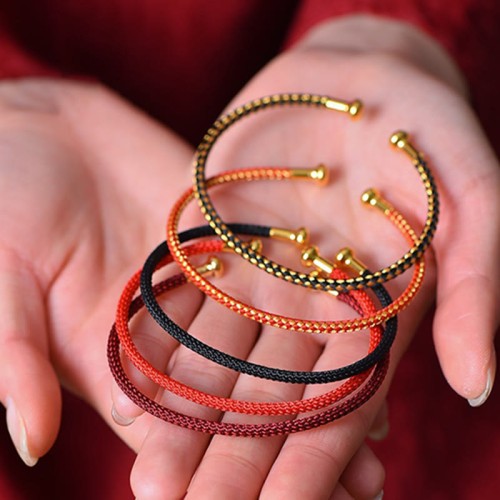 Handmade Luck Braid String Cuff Bracelet