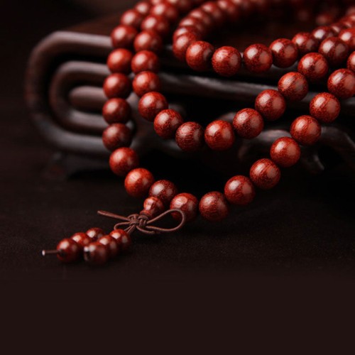 Red Sandalwood 108 Beads Mala Meditation Bracelet Red Sandalwood 108 Beads Mala Meditation Bracelet