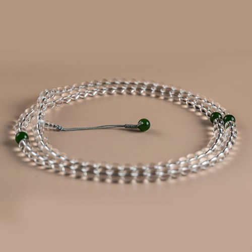 108 Beads White Crystal Jade Meditation Bracelet 108 Beads White Crystal Jade Meditation Bracelet
