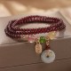 Garnet Strawberry Quartz Koi Fish Bracelet Garnet Strawberry Quartz Koi Fish Bracelet
