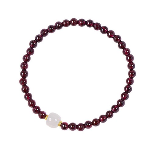 Garnet Jade Bead Purification Bracelet Garnet Jade Bead Purification Bracelet
