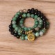 108 Beads Natural Agate Healing Mala Bracelet 108 Beads Natural Agate Healing Mala Bracelet