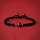 Lucky Cinnabar Bead Red String Bracelet