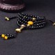 108 Black Obsidian Lotus Fulfillment Mala Bracelet 108 Black Obsidian Lotus Fulfillment Mala Bracelet