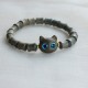 Ebony Wood Sandalwood Cat Peace Bracelet Ebony Wood Sandalwood Cat Peace Bracelet