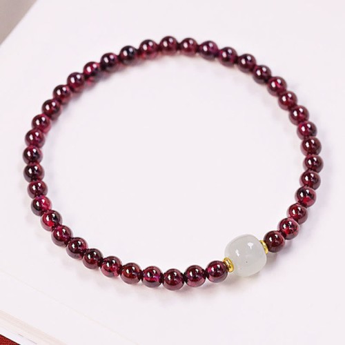 Garnet Jade Bead Purification Bracelet Garnet Jade Bead Purification Bracelet