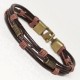 Vintage Leather Brown Rope Bracelet Vintage Leather Brown Rope Bracelet