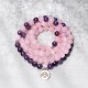 Rose Quartz & Amethyst Mala Bead Bracelet Rose Quartz & Amethyst Mala Bead Bracelet