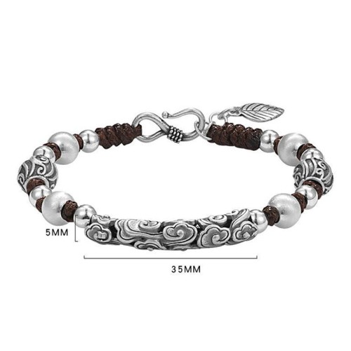 Tibetan Copper 999 Silver Auspicious Cloud Wealth Bracelet Tibetan Copper 999 Silver Auspicious Cloud Wealth Bracelet