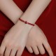 Lucky Cinnabar Bead Red String Bracelet