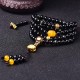 108 Black Obsidian Lotus Fulfillment Mala Bracelet 108 Black Obsidian Lotus Fulfillment Mala Bracelet