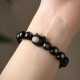 Gold & Silver Sheen Obsidian Lucky Cat Protection Bracelet Gold & Silver Sheen Obsidian Lucky Cat Protection Bracelet