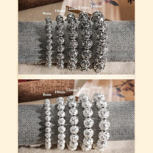 Tibetan Om Mani Padme Hum Alloy Beads Bracelet