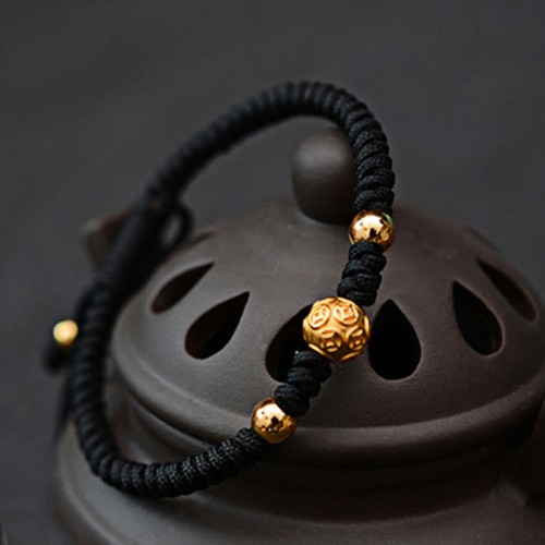 999 Sterling Silver Om Mani Padme Hum Strength Bracelet