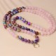Miano Real Pink Crystal Mala Healing Bracelet Miano Real Pink Crystal Mala Healing Bracelet