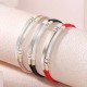 925 Silver Red String Braid Bracelet 925 Silver Red String Braid Bracelet