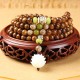Tibetan Rosewood Lotus Mala Protection Necklace Bracelet