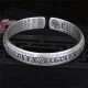 999 Sterling Silver Om Mani Padme Hum Lotus Peace Bracelet 999 Sterling Silver Om Mani Padme Hum Lotus Peace Bracelet