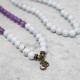 108 Mala Beads Amethyst White Turquoise Healing Bracelet 108 Mala Beads Amethyst White Turquoise Healing Bracelet