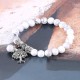 Natural Gemstone Tree of Life Lucky Charm Bracelet