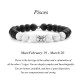 Zodiac Frosted Stone White Turquoise Bracelet Zodiac Frosted Stone White Turquoise Bracelet