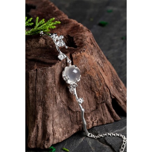 Plum Blossom Chalcedony Positive Bracelet Plum Blossom Chalcedony Positive Bracelet