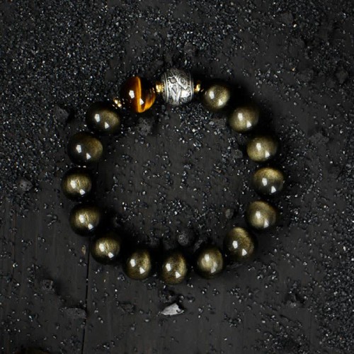 Rainbow Obsidian Protection Bracelet Rainbow Obsidian Protection Bracelet