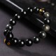 Rainbow Obsidian Gourd Om Mani Padme Hum Bracelet Rainbow Obsidian Gourd Om Mani Padme Hum Bracelet