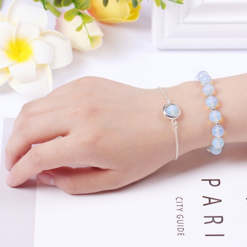Sun Stone Strawberry Quartz Crystal Bracelet Sun Stone Strawberry Quartz Crystal Bracelet