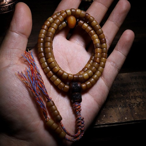 Tibet Yak Bone Amber Balance Bracelet Tibet Yak Bone Amber Balance Bracelet