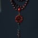 Garnet Red Agate Protection Triple Bracelet Garnet Red Agate Protection Triple Bracelet