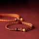 Red Gold Rope Lotus Peace Bracelet Red Gold Rope Lotus Peace Bracelet