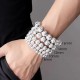 Tibetan Om Mani Padme Hum Alloy Beads Bracelet