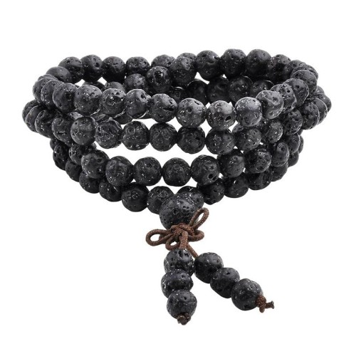 Lava Rock 108 Beads Protection Bracelet Lava Rock 108 Beads Protection Bracelet